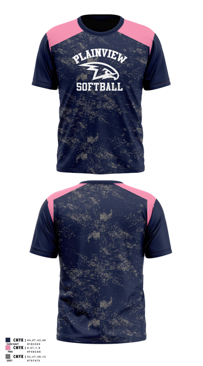 Plainview Softball 28664067 Short Sleeve Performance Shirt - 1