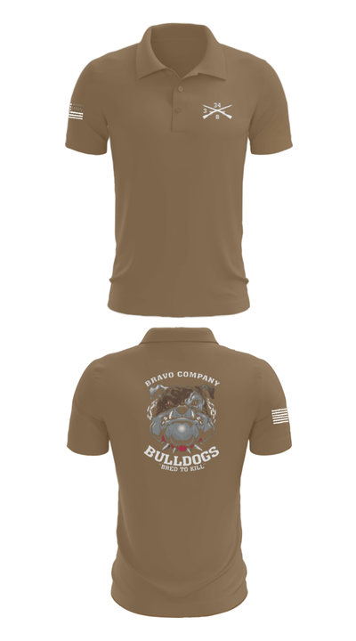 B/3-34 Bulldogs 76121406 Short Sleeve Performance Polo - 7