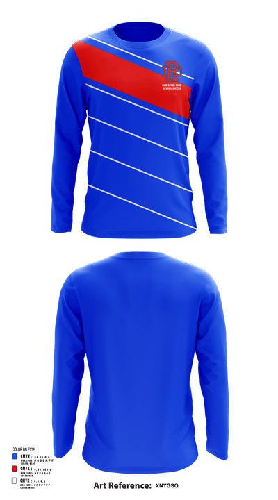 Dan River High School Soccer 96758271 Long Sleeve Performance Shirt - 119
