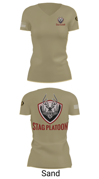 Womens Short Sleeve Vneck Shirt, Eagle troop 2/2, Army, Teamtime, Team time, sublimation, custom sports apparel, team uniforms, spirit wear, spiritwear, sports uniforms, custom shirts, team store, custom team store, fundraiser sports, apparel fundraiser