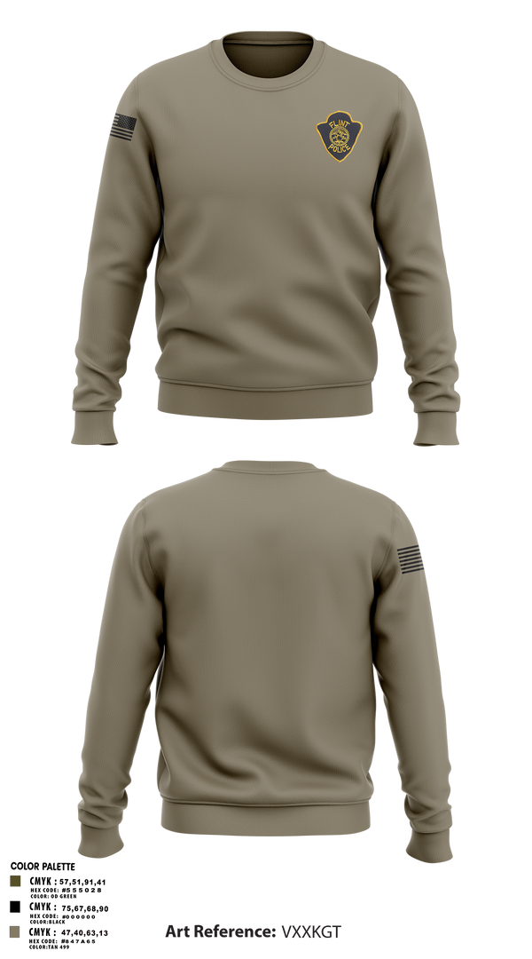 Crew Neck Sweatshirt, City of Flint Police, Police, Teamtime, Team time, sublimation, custom sports apparel, team uniforms, spirit wear, spiritwear, sports uniforms, custom shirts, team store, custom team store, fundraiser sports, apparel fundraiser
