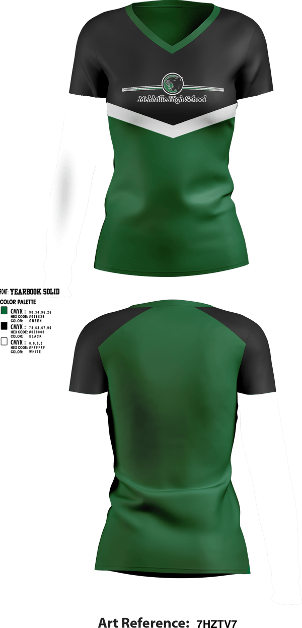 Womens Short Sleeve Vneck Shirt, Mehlville High School Cheers, Cheer, Teamtime, Team time, sublimation, custom sports apparel, team uniforms, spirit wear, spiritwear, sports uniforms, custom shirts, team store, custom team store, fundraiser sports, apparel fundraiser