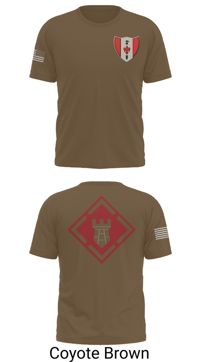 46th Engineer Battalion 60900947 Old School Cotton Feel Shirt - 10