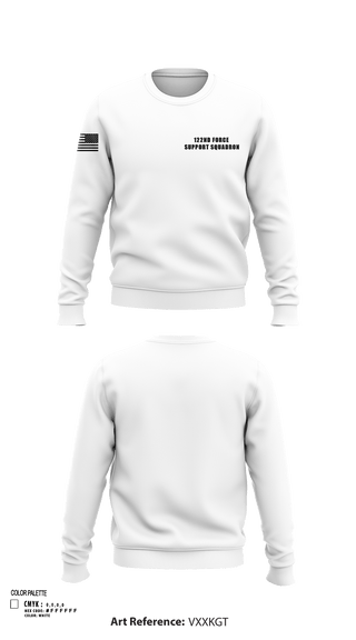 Crew Neck Sweatshirt, 122nd Force Support Squadron, Air Force, Teamtime, Team time, sublimation, custom sports apparel, team uniforms, spirit wear, spiritwear, sports uniforms, custom shirts, team store, custom team store, fundraiser sports, apparel fundraiser