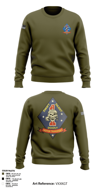 1st Recon 56850190 Crew Neck Sweatshirt - 1