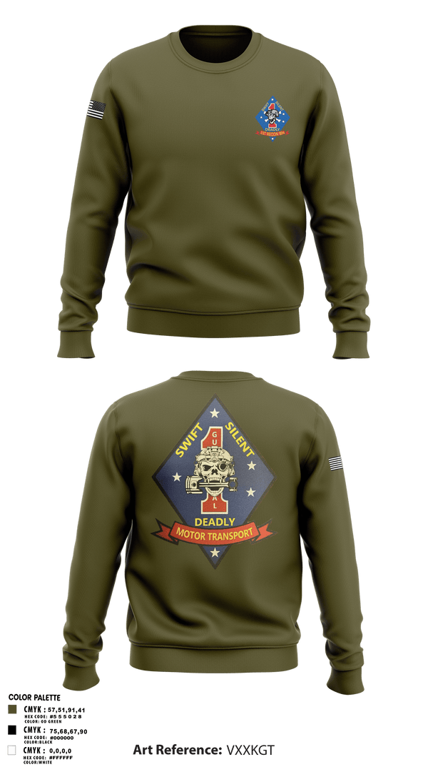Crew Neck Sweatshirt, 1st Recon1st Recon, , Teamtime, Team time, sublimation, custom sports apparel, team uniforms, spirit wear, spiritwear, sports uniforms, custom shirts, team store, custom team store, fundraiser sports, apparel fundraiser
