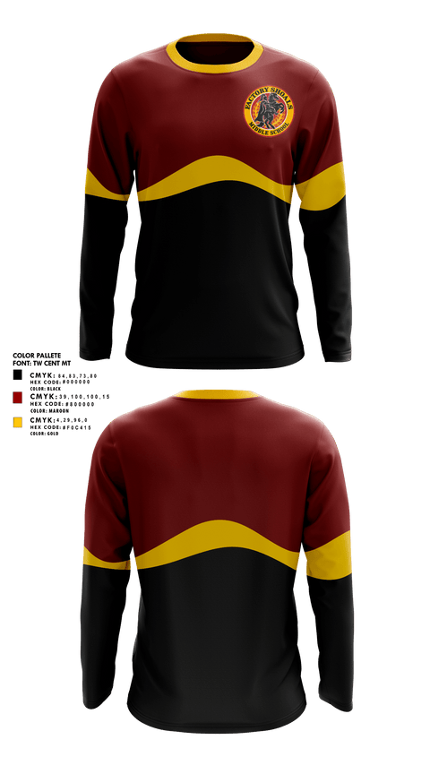 Long Sleeve Performance Shirt, Factory Shoals Knights, Track & Field, Teamtime, Team time, sublimation, custom sports apparel, team uniforms, spirit wear, spiritwear, sports uniforms, custom shirts, team store, custom team store, fundraiser sports, apparel fundraiser