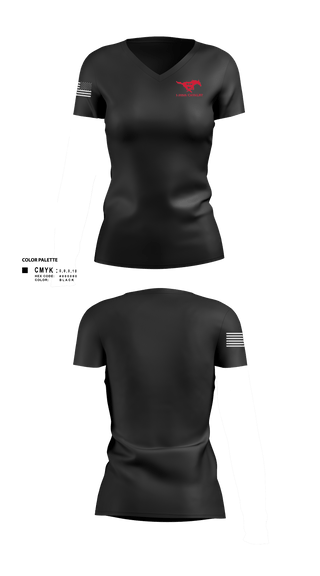 Womens Short Sleeve Vneck Shirt, 1-105th Cavalry, National Guard, Teamtime, Team time, sublimation, custom sports apparel, team uniforms, spirit wear, spiritwear, sports uniforms, custom shirts, team store, custom team store, fundraiser sports, apparel fundraiser