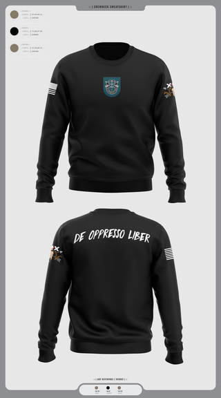 Crew Neck Sweatshirt, 5/19th SFG, National Guard, Teamtime, Team time, sublimation, custom sports apparel, team uniforms, spirit wear, spiritwear, sports uniforms, custom shirts, team store, custom team store, fundraiser sports, apparel fundraiser