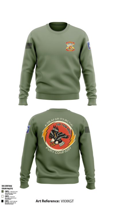 FCO 4-319 AFAR, 173 IBCT(A) 62795689 Crew Neck Sweatshirt - 2