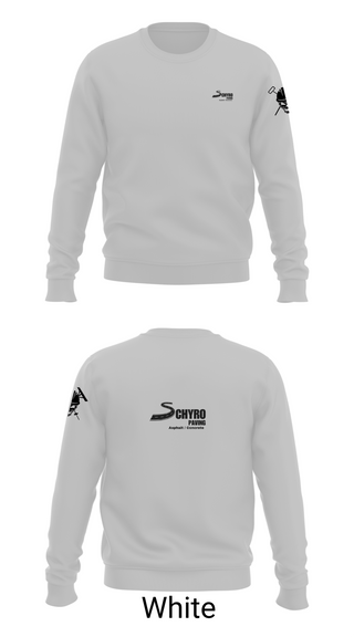 Crew Neck Sweatshirt, Schyro paving, , Teamtime, Team time, sublimation, custom sports apparel, team uniforms, spirit wear, spiritwear, sports uniforms, custom shirts, team store, custom team store, fundraiser sports, apparel fundraiser