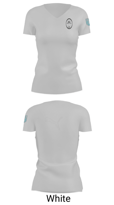 Ac Connecticut 25353608 Women's Short Sleeve V-neck Shirt - 10