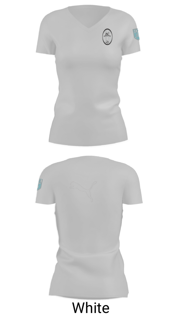 Women's Short Sleeve Vneck Shirt, Ac Connecticut, Men's Soccer, Teamtime, Team time, sublimation, custom sports apparel, team uniforms, spirit wear, spiritwear, sports uniforms, custom shirts, team store, custom team store, fundraiser sports, apparel fundraiser