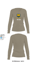UNC BEARS 8989709 Women's Long Sleeve V-neck Shirt - 62