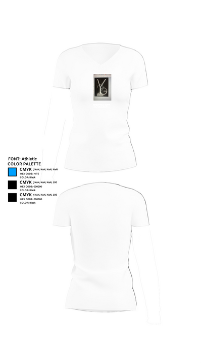 Y2GRANT 69219552 Women's Short Sleeve V-neck Shirt - 18