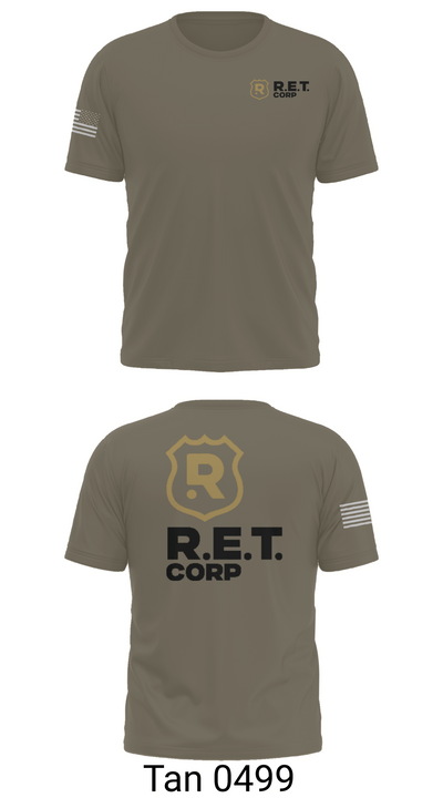 RET CORP 33326250 Short Sleeve Performance Shirt - 72