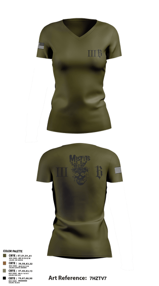 Womens Short Sleeve Vneck Shirt, 3B 1-325 AIR, 2BCT, 82ND ABN DIV, Army, Teamtime, Team time, sublimation, custom sports apparel, team uniforms, spirit wear, spiritwear, sports uniforms, custom shirts, team store, custom team store, fundraiser sports, apparel fundraiser