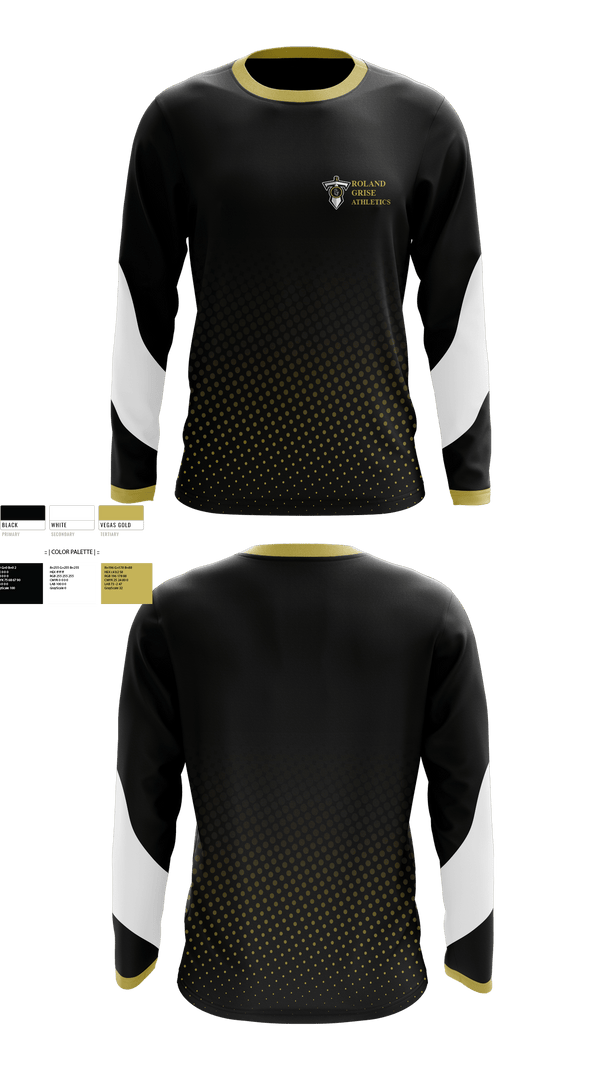 Long Sleeve Performance Shirt, Roland Grise Athletics, Spirit Store, Teamtime, Team time, sublimation, custom sports apparel, team uniforms, spirit wear, spiritwear, sports uniforms, custom shirts, team store, custom team store, fundraiser sports, apparel fundraiser