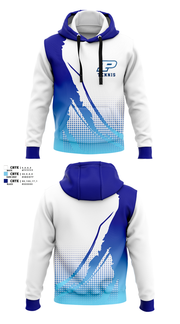 Hoodie, Miami Palmetto Senior High School Tennis, Tennis, Teamtime, Team time, sublimation, custom sports apparel, team uniforms, spirit wear, spiritwear, sports uniforms, custom shirts, team store, custom team store, fundraiser sports, apparel fundraiser
