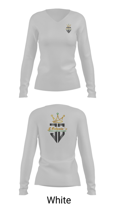 J Octavio’s 66318595 Women's Long Sleeve V-neck Shirt - 16