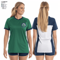 The Gunston School Volleyball 3534310 Women's Short Sleeve V-neck Shirt - 3
