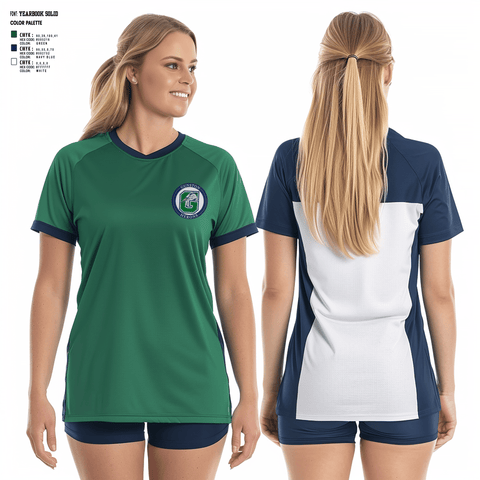 Women's Short Sleeve Vneck Shirt, The Gunston School Volleyball, Women's Volleyball, Teamtime, Team time, sublimation, custom sports apparel, team uniforms, spirit wear, spiritwear, sports uniforms, custom shirts, team store, custom team store, fundraiser sports, apparel fundraiser