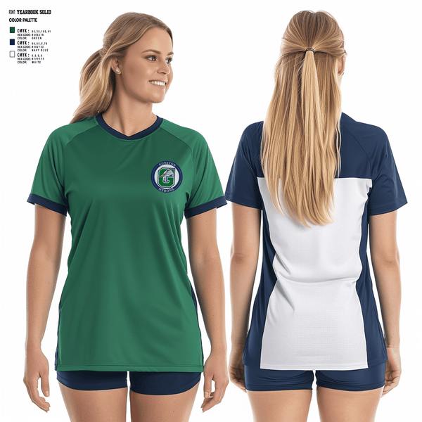 Women's Short Sleeve Vneck Shirt, The Gunston School Volleyball, Women's Volleyball, Teamtime, Team time, sublimation, custom sports apparel, team uniforms, spirit wear, spiritwear, sports uniforms, custom shirts, team store, custom team store, fundraiser sports, apparel fundraiser