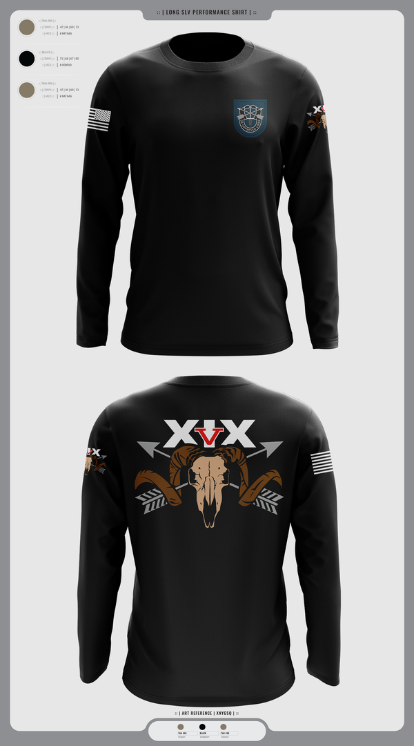 Long Sleeve Performance Shirt, 5/19th SFG, National Guard, Teamtime, Team time, sublimation, custom sports apparel, team uniforms, spirit wear, spiritwear, sports uniforms, custom shirts, team store, custom team store, fundraiser sports, apparel fundraiser
