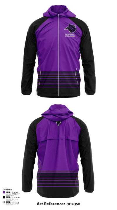 Pacheco High School Soccer 65224037 Windbreaker - 119