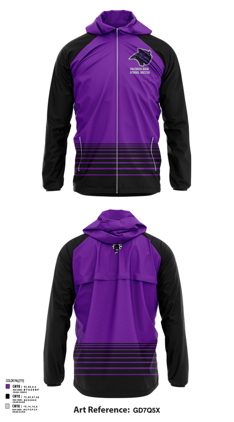 Windbreaker, Pacheco High School Soccer, Men's Soccer, Teamtime, Team time, sublimation, custom sports apparel, team uniforms, spirit wear, spiritwear, sports uniforms, custom shirts, team store, custom team store, fundraiser sports, apparel fundraiser
