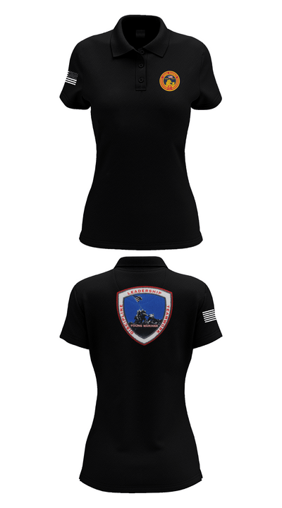 Lancaster County Young Marines 89976049 Women's Short Sleeve Performance Polo  - 35