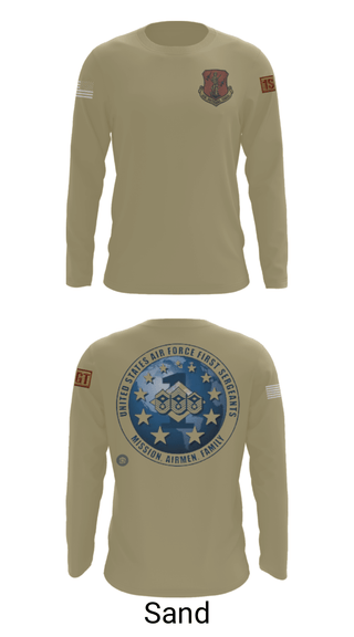 Long Sleeve Performance Shirt, 186 Air Refueling Wing, Air Force, Teamtime, Team time, sublimation, custom sports apparel, team uniforms, spirit wear, spiritwear, sports uniforms, custom shirts, team store, custom team store, fundraiser sports, apparel fundraiser