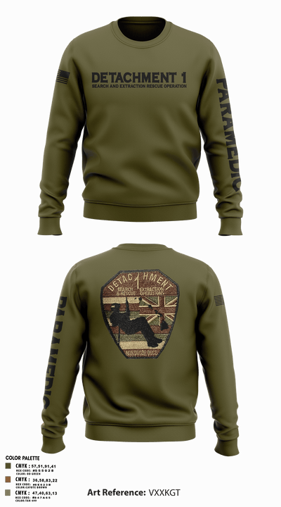 Detachment 1 27221981 Crew Neck Sweatshirt - 4