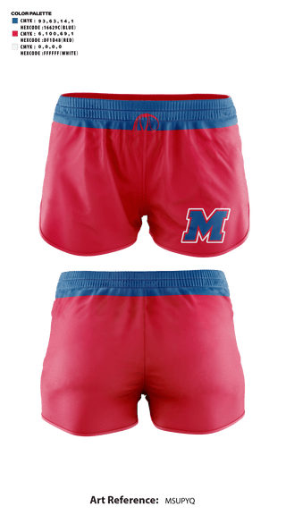 Womens Shorts, Martinsville High School Cheer, Cheer, Teamtime, Team time, sublimation, custom sports apparel, team uniforms, spirit wear, spiritwear, sports uniforms, custom shirts, team store, custom team store, fundraiser sports, apparel fundraiser