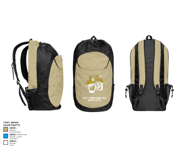 Gear Bag, Fort Towson Junior High School Cheer, Cheer, Teamtime, Team time, sublimation, custom sports apparel, team uniforms, spirit wear, spiritwear, sports uniforms, custom shirts, team store, custom team store, fundraiser sports, apparel fundraiser