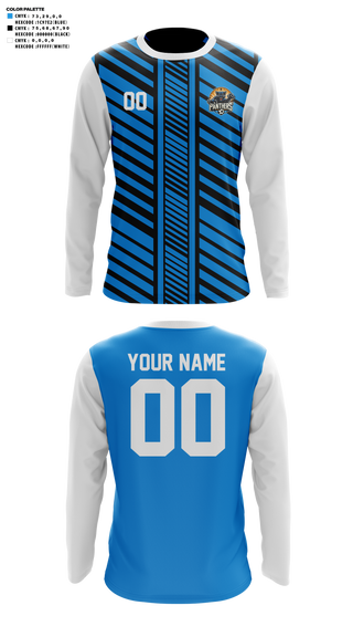 Long Sleeve Performance Shirt, Panthers, Men's Soccer, Teamtime, Team time, sublimation, custom sports apparel, team uniforms, spirit wear, spiritwear, sports uniforms, custom shirts, team store, custom team store, fundraiser sports, apparel fundraiser