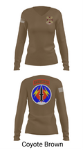 4/9 Field Artillery 56 Command (Pershing) 34975025 Women's Long Sleeve V-neck Shirt - 16