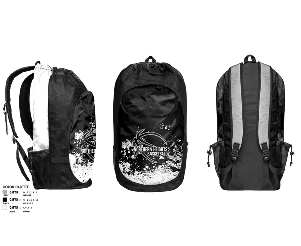 Gear Bag, Northern Heights High School Basketball, Men's Basketball, Teamtime, Team time, sublimation, custom sports apparel, team uniforms, spirit wear, spiritwear, sports uniforms, custom shirts, team store, custom team store, fundraiser sports, apparel fundraiser