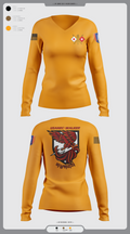 USANEC-WALKER 77645089 Women's Long Sleeve V-neck Shirt -1 3