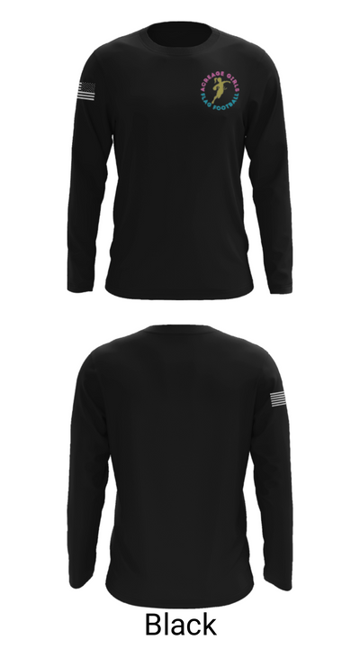 Acreage Girls Flag Football 93522581 Long Sleeve Performance Shirt - 26