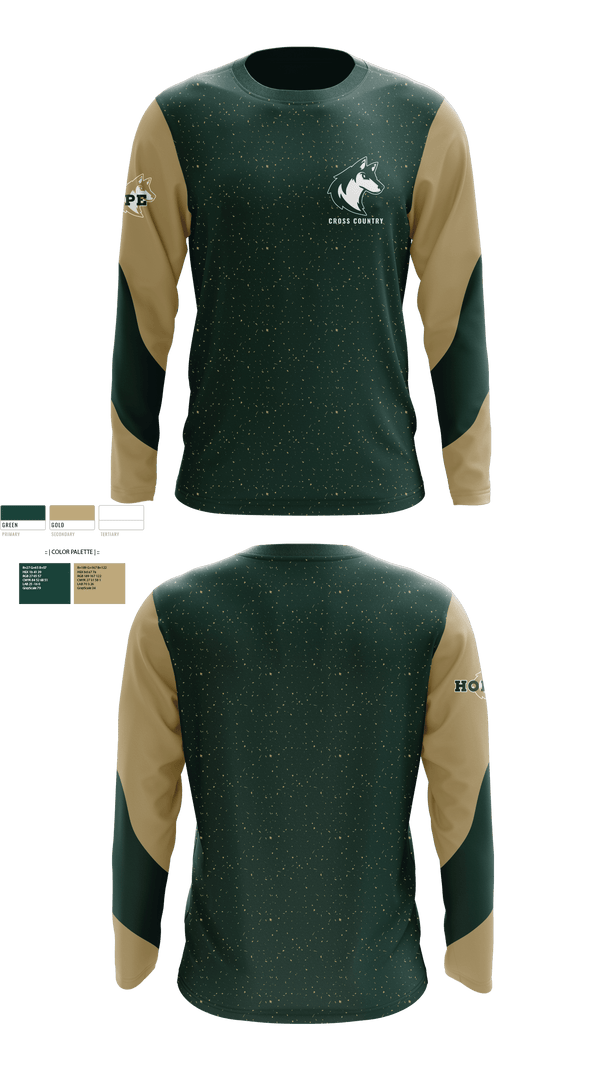 Long Sleeve Performance Shirt, Hope Christian High School Cross Country, Cross Country, Teamtime, Team time, sublimation, custom sports apparel, team uniforms, spirit wear, spiritwear, sports uniforms, custom shirts, team store, custom team store, fundraiser sports, apparel fundraiser