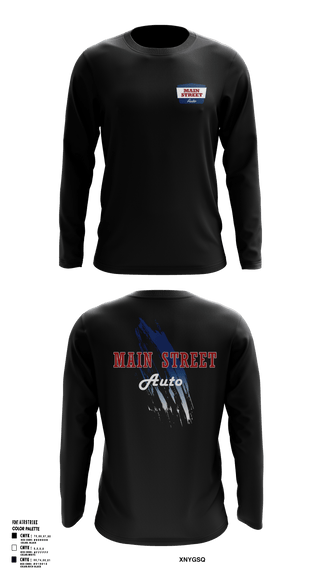 Long Sleeve Performance Shirt, Main Street Automotive, , Teamtime, Team time, sublimation, custom sports apparel, team uniforms, spirit wear, spiritwear, sports uniforms, custom shirts, team store, custom team store, fundraiser sports, apparel fundraiser