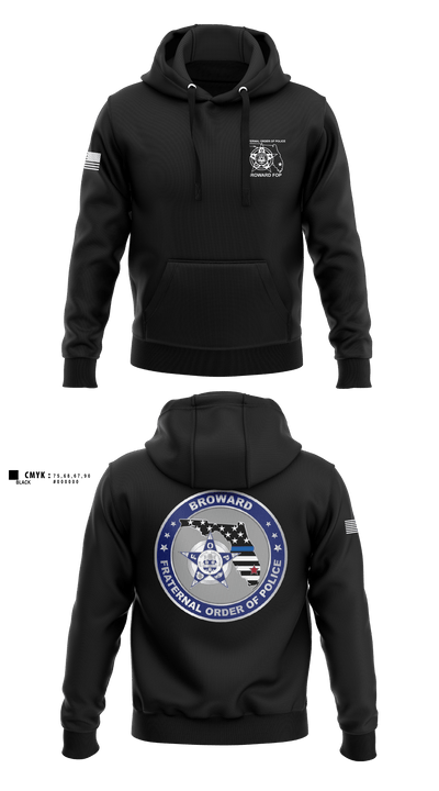Broward Fraternal Order of Police 91005967 Hoodie - 3