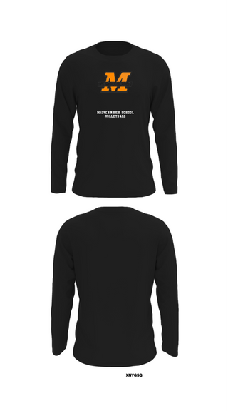 Long Sleeve Performance Shirt, Malvern High School Volleyball, Women's Volleyball, Teamtime, Team time, sublimation, custom sports apparel, team uniforms, spirit wear, spiritwear, sports uniforms, custom shirts, team store, custom team store, fundraiser sports, apparel fundraiser
