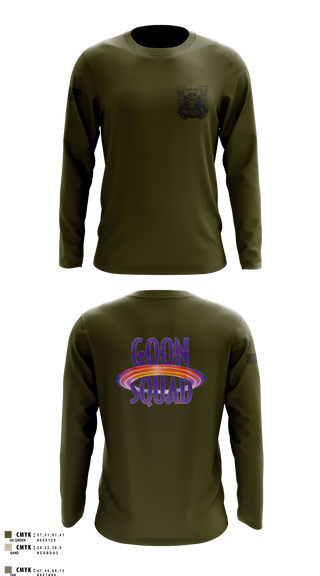 Long Sleeve Performance Shirt, GOON SQUAD, Army, Teamtime, Team time, sublimation, custom sports apparel, team uniforms, spirit wear, spiritwear, sports uniforms, custom shirts, team store, custom team store, fundraiser sports, apparel fundraiser