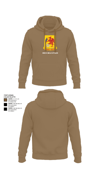 Hoodie, 2nd Chemical Battalion, Army, Teamtime, Team time, sublimation, custom sports apparel, team uniforms, spirit wear, spiritwear, sports uniforms, custom shirts, team store, custom team store, fundraiser sports, apparel fundraiser