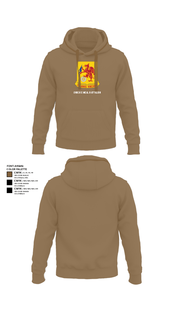 Hoodie, 2nd Chemical Battalion, Army, Teamtime, Team time, sublimation, custom sports apparel, team uniforms, spirit wear, spiritwear, sports uniforms, custom shirts, team store, custom team store, fundraiser sports, apparel fundraiser