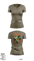 Det. 4 Tows and Scouts 4th Tank Battalion 82433945 Women's Short Sleeve V-neck Shirt - 3