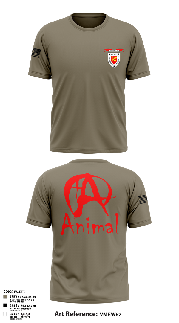 Short Sleeve Performance Shirt, 1/7 animal, Marines, Teamtime, Team time, sublimation, custom sports apparel, team uniforms, spirit wear, spiritwear, sports uniforms, custom shirts, team store, custom team store, fundraiser sports, apparel fundraiser