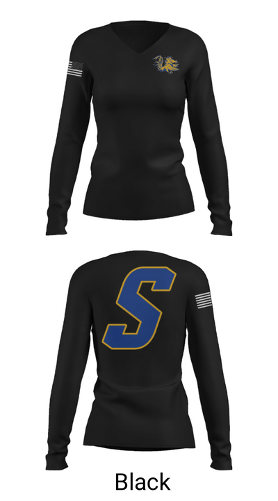 Sumter High School Track 47820162 Women's Long Sleeve V-neck Shirt - 13